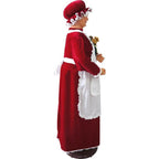 58 in. Christmas Dancing Mrs. Claus with Apron and Gift Sack