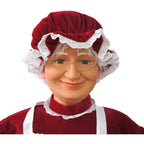 58 in. Christmas Dancing Mrs. Claus with Apron and Gift Sack