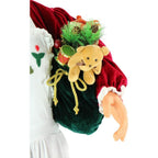 58 in. Christmas Dancing Mrs. Claus with Apron and Gift Sack