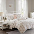 Home Essence Desiree 6 Piece Cotton Percale Quilted Coverlet Bedding Set