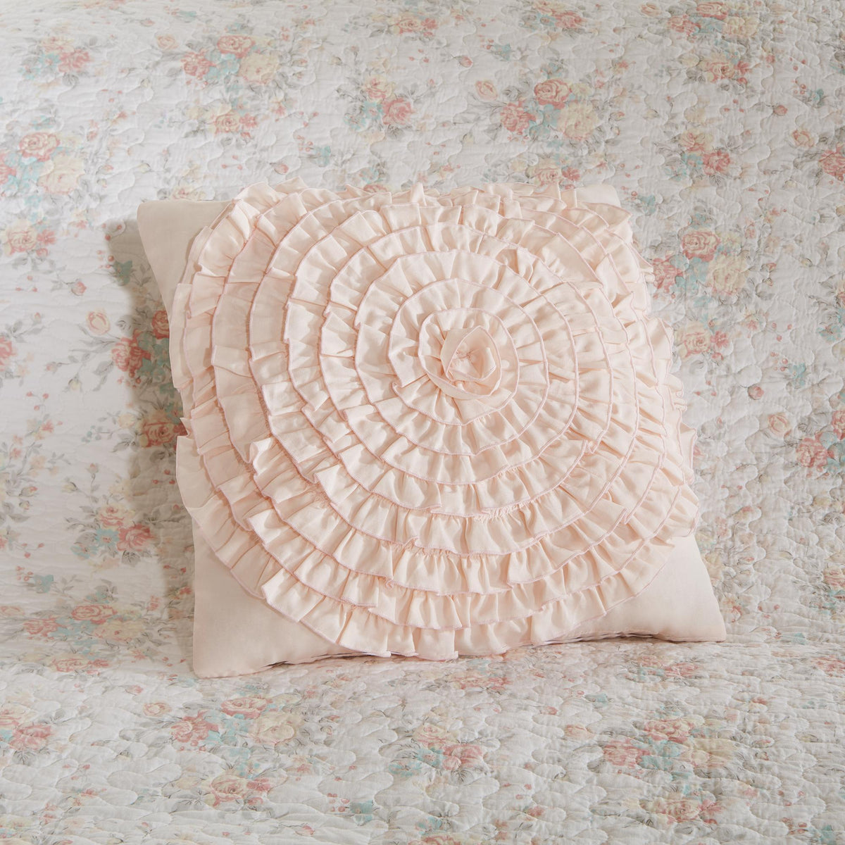 Home Essence Desiree 6 Piece Cotton Percale Quilted Coverlet Bedding Set