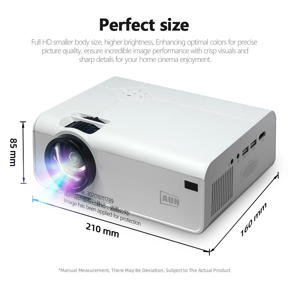 full hd 1080p projector mini beamer led home theater android smart tv 4k video
