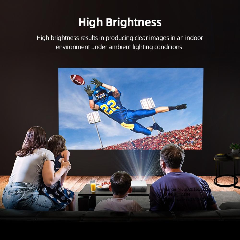 full hd 1080p projector mini beamer led home theater android smart tv 4k video