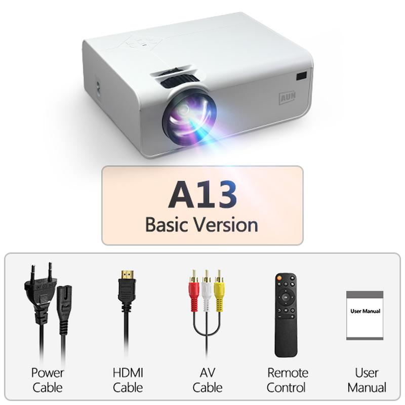 full hd 1080p projector mini beamer led home theater android smart tv 4k video