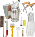 gifhome beekeeping supplies 10 pcs beekeeping tools kit - deluxe beekeeper starter kit- bee smoker set with beekeeping grip necessary
