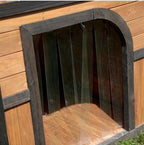 Extra LarSolid Dog Houses - Suits Two Dogs Or 1 LarBreeds. This Spacious LarDog Kennel Has Two Doors And Can Be Partitioned For Two Dogs. LarOutdoor Dog Bed Has A Raised Bottom and Natural Insulation. Your Perfect LarDog Bed.