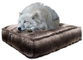 Bessie and Barnie Frosted Glacier Luxury Extra Plush  Fur Rectangle Pet/Dog Bed (Multiple Sizes)