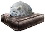 Bessie and Barnie Frosted Glacier Luxury Extra Plush  Fur Rectangle Pet/Dog Bed (Multiple Sizes)