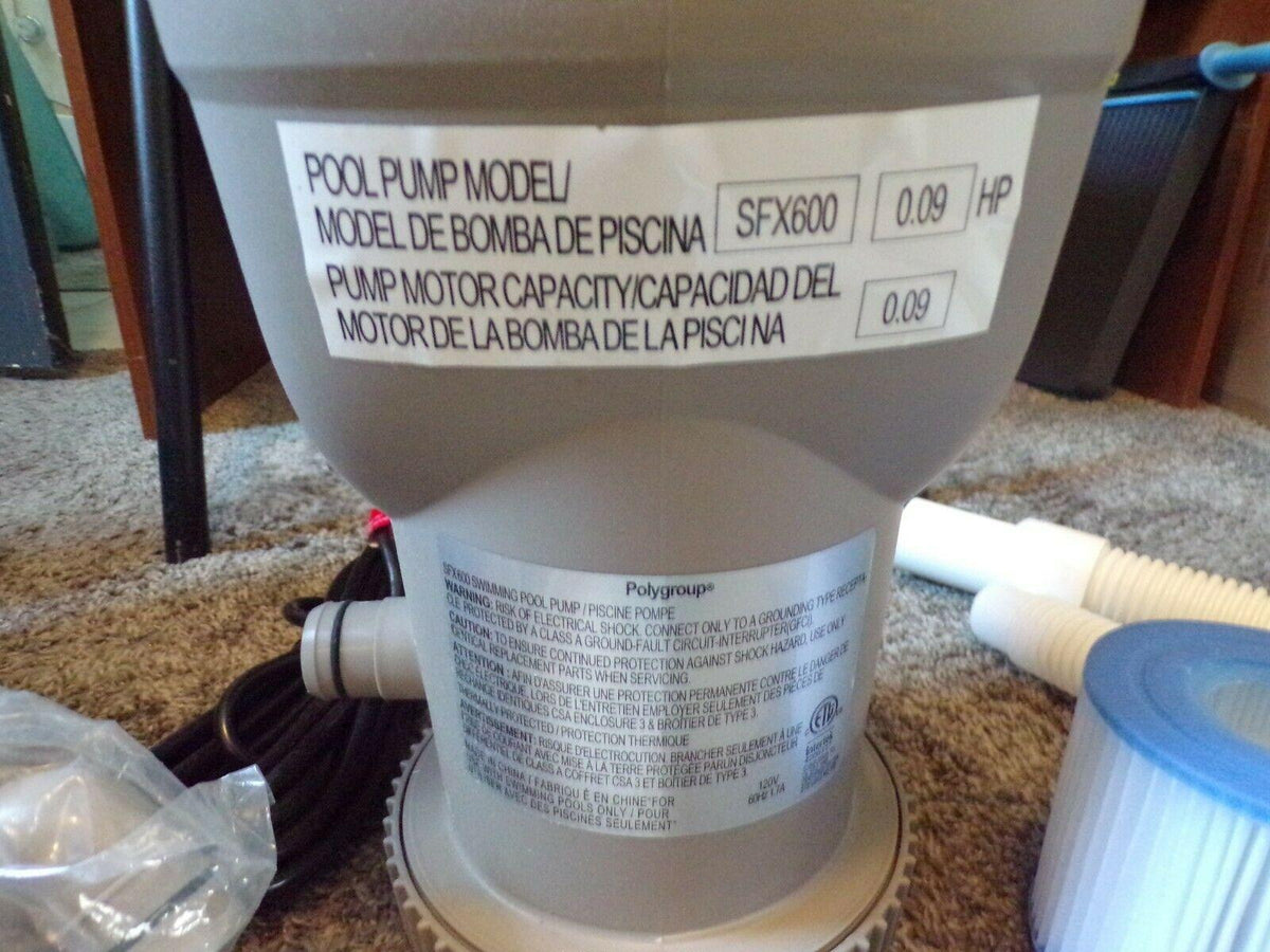 summer waves sfx600 pool filter pump 600 gallon skimmer plus