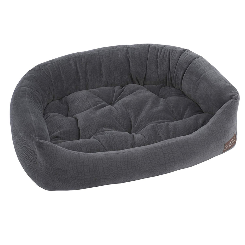 Jax and Bones Ripple Velour Napper Dog Bed
