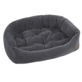 Jax and Bones Ripple Velour Napper Dog Bed
