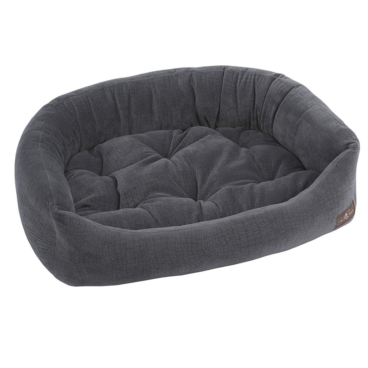 Jax and Bones Ripple Velour Napper Dog Bed