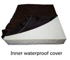 OnePet-TwoPet LarDog Bed Pillow Extra Big Pet Orthopedic Dual Layer Memory Foam | Therapeutic for Arthritis Dysplasia | Washable Cover 44x35x6