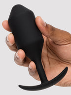 b-Vibe Snug Plug 4 XL Weighted Silicone Butt Plug 5 Inch, Black