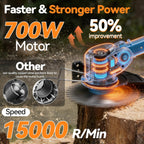 Electric Weed Wacker,Cordless Weed Eater 20000R,Battery Powered, 4-in-1 Brush Cutter with Wheel,Lawn Mower for Grass, 6 inch String Trimmer for Shrubs, Weeds,Weed Trimmer for Garden Yard