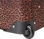 Vara Softside 3-Piece Upright Luggage Set, Pink Leopard, (20/22/28)