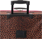 Vara Softside 3-Piece Upright Luggage Set, Pink Leopard, (20/22/28)