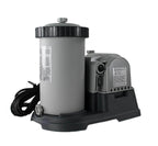 intex krystal clear 2500 gph pool filter cartridge pump and wall mounted skimmer