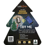 7.5 ft. Carmel Pine Slim Artificial Christmas Tree with Multi-Color LED String Lighting