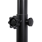 Easyfashion 7.2 to 9.2 Ft. Height-Adjustable Basketball Hoop, Black