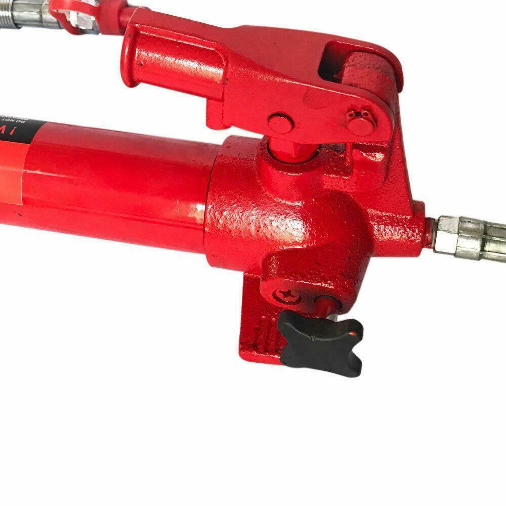 10 TON PORTA POWER HYDRAULIC JACK BODY FRAME REPAIR SET TOOLS RED