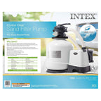 intex 3000 gph above ground pool sand filter pump w/ 1.5 inch pump hose (2 pack)