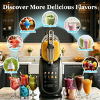 2-in-1 Slushie Machine & Soft Serve Ice Cream Maker | 2.6L/88oz Capacity, No Ice Needed, Self-Cleaning, Frozen Drink Machine for Ice Cream, Margaritas, Frappés, Milk Shake