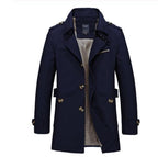 Classic Lconic Men Trench Breasted Overcoat