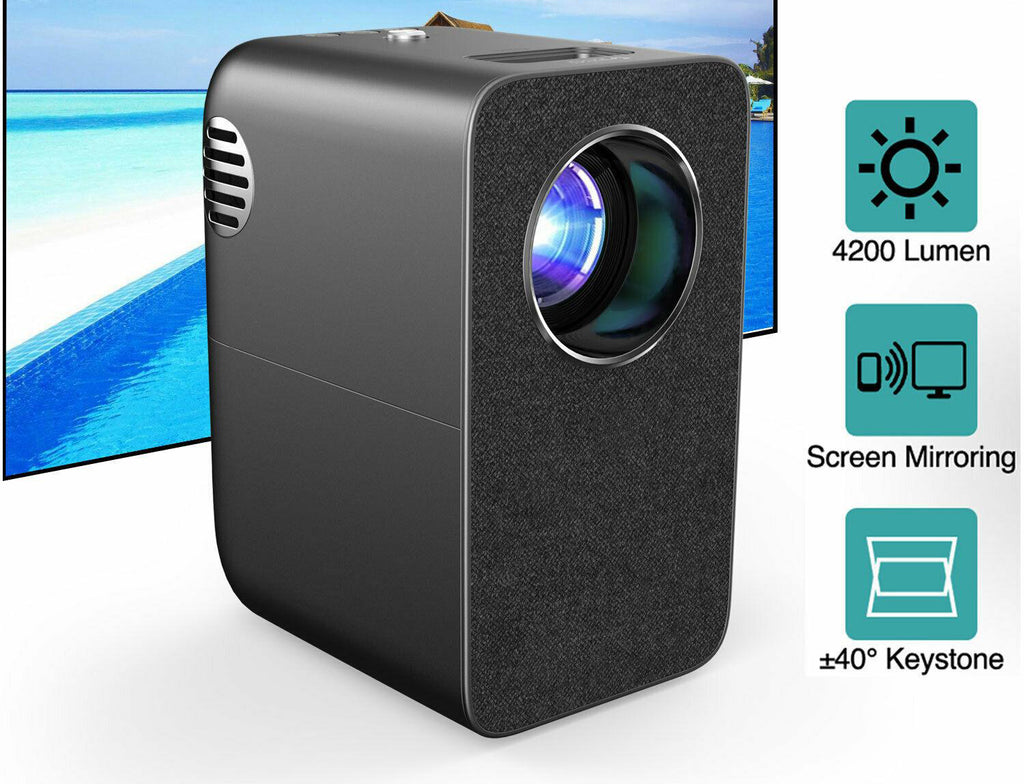 2021 portable wifi projector native 1080p proyector home theater airplay hdmi tv