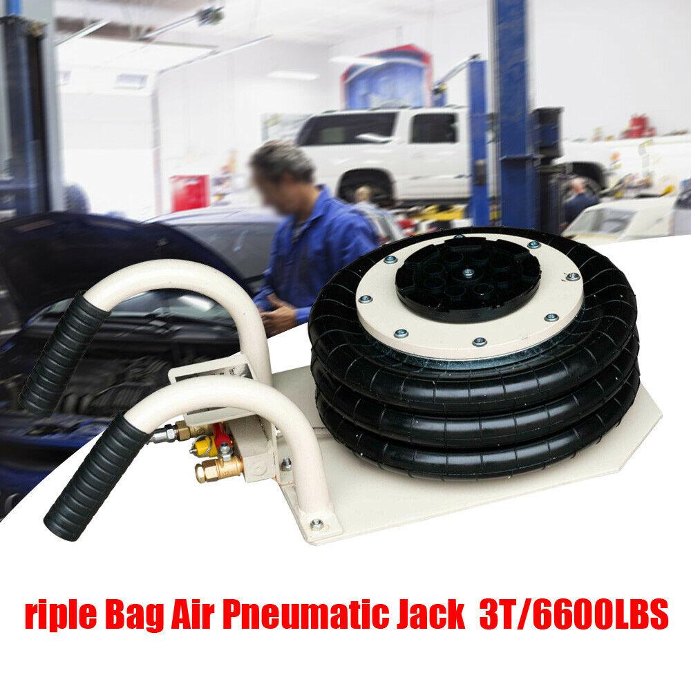 3 Tons Triple Bag Air Jack Pneumatic Jack  Lift Heavy Duty Jac6600 LBS