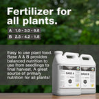 tps base a+b two part set complete plant growing nutrient formula for all plants, for both soil and hydro, 2.5 gallon set (2 x 320 oz)