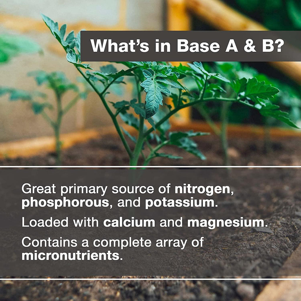 tps base a+b two part set complete plant growing nutrient formula for all plants, for both soil and hydro, 2.5 gallon set (2 x 320 oz)