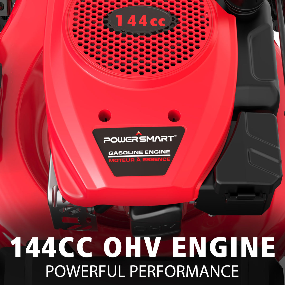 21" 2-in-1 Push Lawn Mower, 144cc Engine,Mulching, Bagging, High Wheels, Lightweight and Easy Assembly,6 Cutting Height, Lightweight,for Garden Yard