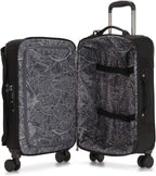 Women’s Spontaneous 31-Inch Softside Spinner Wheel Luggage, Integrated TSA Accepted Lock, Black Noir, Carry-On 21