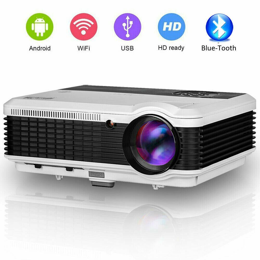 led lcd 1080p wifi smart projector android home theater hdmi usb movie night tv
