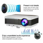 led lcd 1080p wifi smart projector android home theater hdmi usb movie night tv
