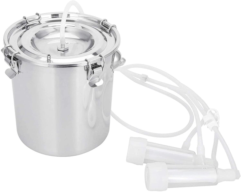 zjchao electric milker, pulsation milker 7l milking equipment livestock milking machine with vacuum pump for goat sheep(#1)