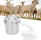 zjchao electric milker, pulsation milker 7l milking equipment livestock milking machine with vacuum pump for goat sheep(#1)