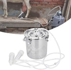 zjchao electric milker, pulsation milker 7l milking equipment livestock milking machine with vacuum pump for goat sheep(#1)