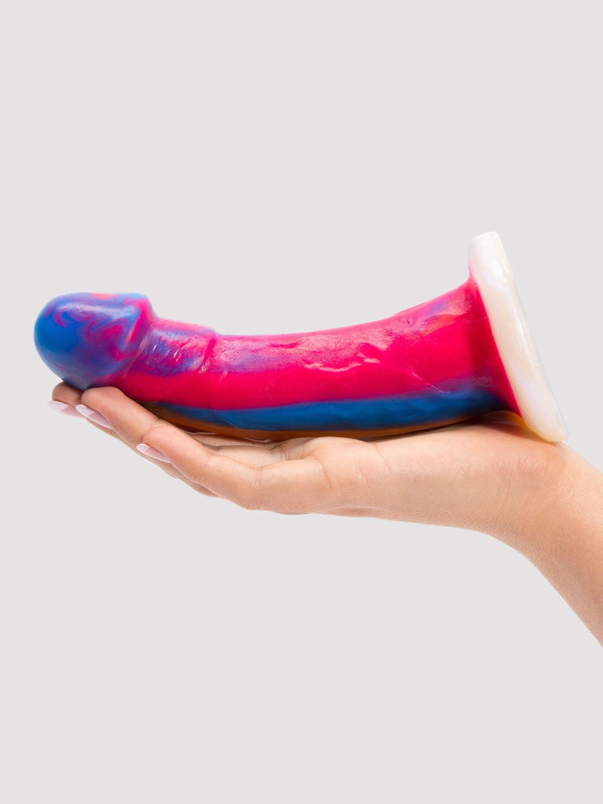 Vixen Mustang VixSkin Bright Realistic Suction Cup Dildo 6.5 Inch, Rainbow | Rainbow
