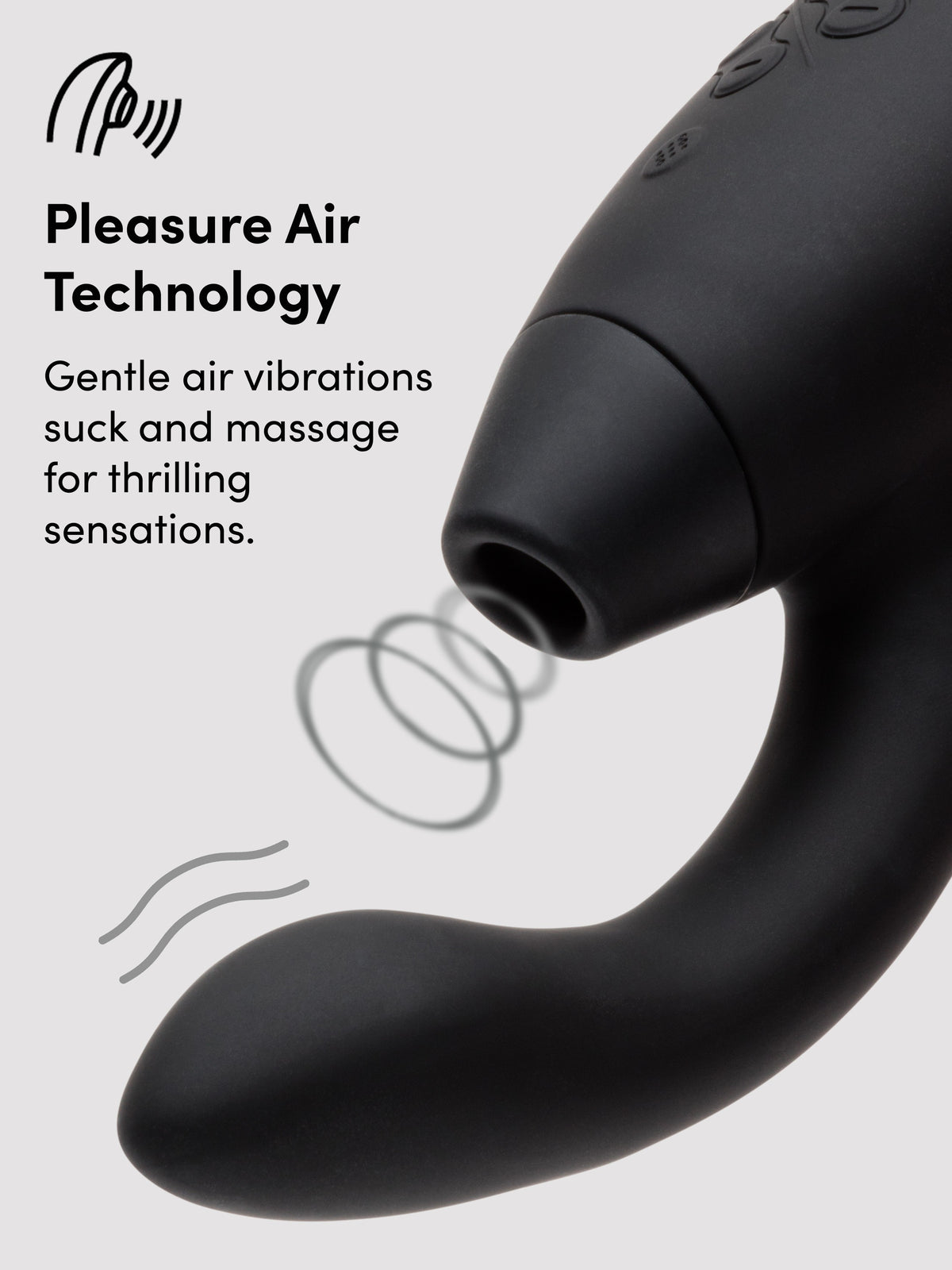 Womanizer Duo 2 Rechargeable Silicone G-Spot and Clitoral Stimulator, Black | Black