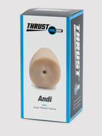 THRUST Pro Mini Andi Super Ribbed Pocket Ass 7.2oz, Flesh Pink