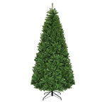 Costway 7Ft Pre-Lit Artificial Christmas Tree Hinged 500 LED Lights