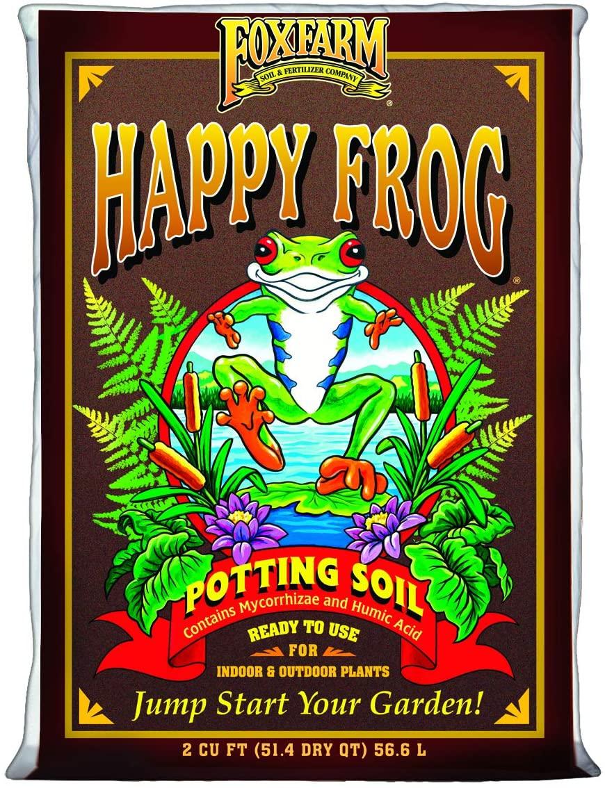foxfarm ocean forest garden soil mix and happy frog organic potting soil mix bundle (4 bags)