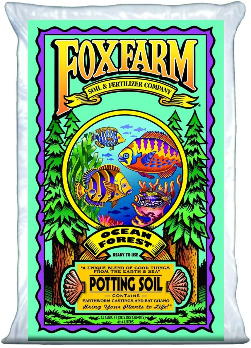 foxfarm ocean forest garden soil mix and happy frog organic potting soil mix bundle (4 bags)