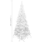 Tomshine Artificial Christmas Tree L 94.5" White