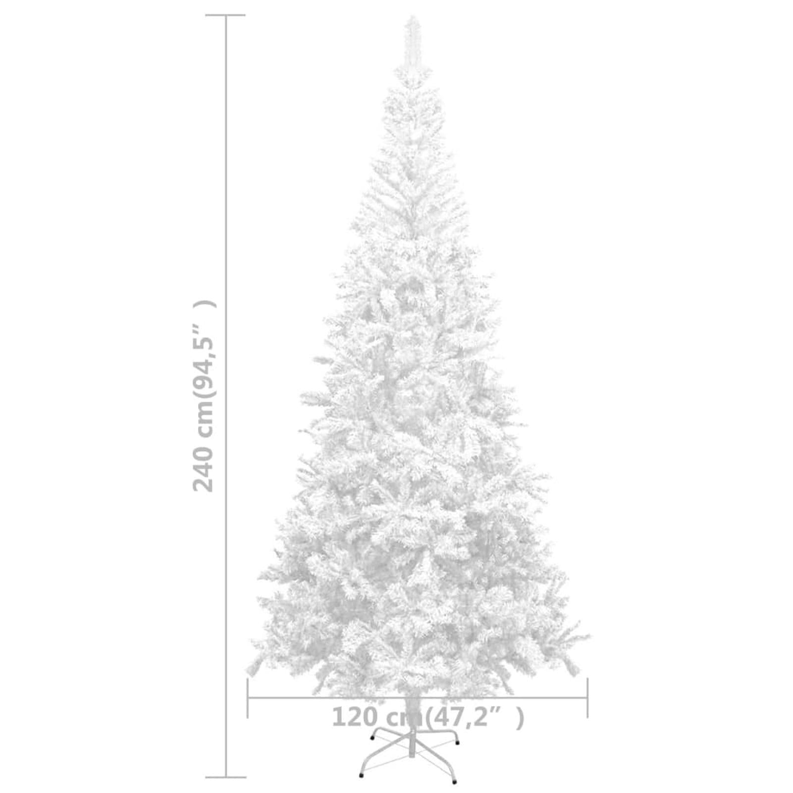 Tomshine Artificial Christmas Tree L 94.5" White