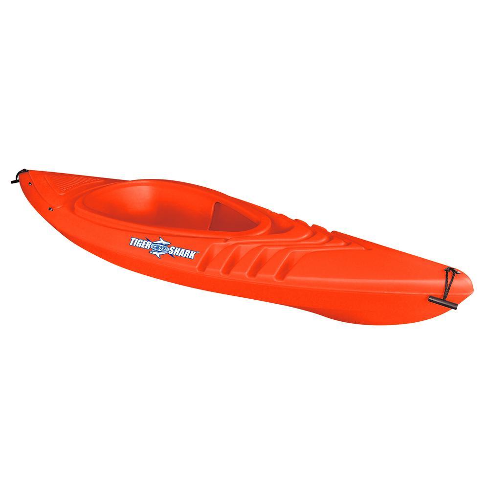Tiger Shark Series 9 ft. OranSit-in Kayak with Dry-Ride Wave Breaker  Includes 87 in. Deluxe Sport Paddle