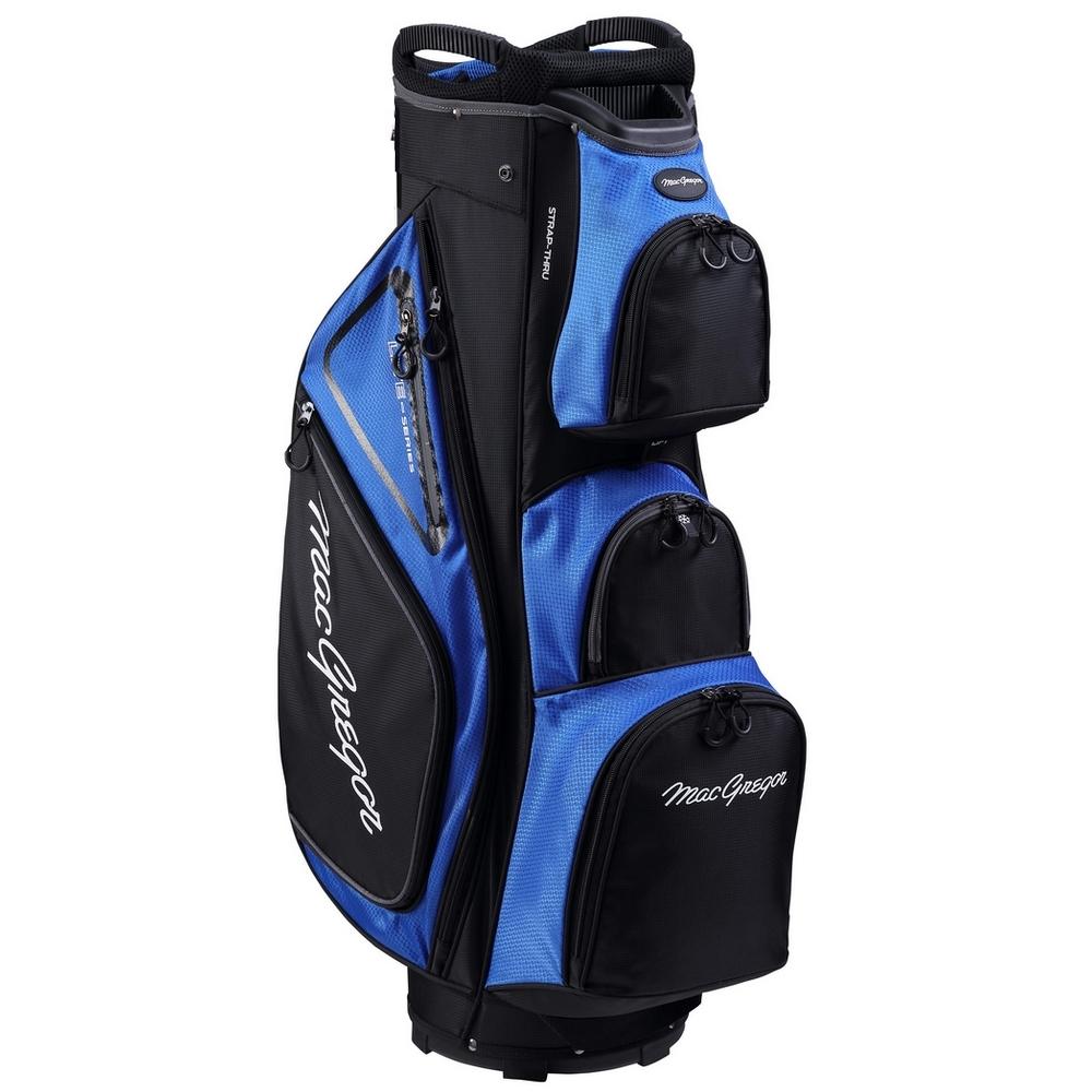 MacGregor Golf VIP Deluxe 14-Way Cart Bag, 9.5" Top Black/Blue