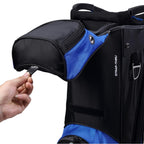 MacGregor Golf VIP Deluxe 14-Way Cart Bag, 9.5" Top Black/Blue